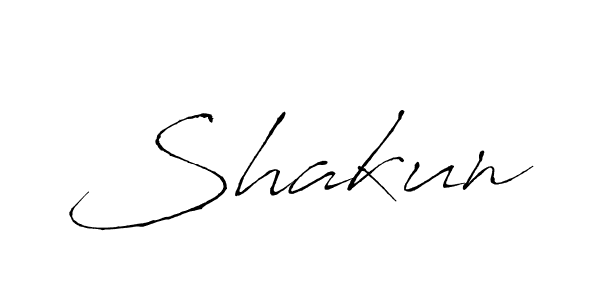 How to make Shakun signature? Antro_Vectra is a professional autograph style. Create handwritten signature for Shakun name. Shakun signature style 6 images and pictures png
