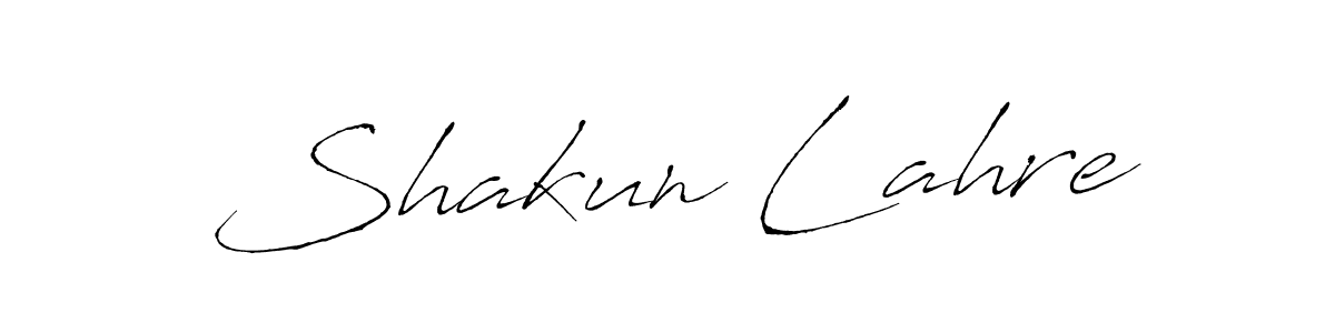 Shakun Lahre stylish signature style. Best Handwritten Sign (Antro_Vectra) for my name. Handwritten Signature Collection Ideas for my name Shakun Lahre. Shakun Lahre signature style 6 images and pictures png