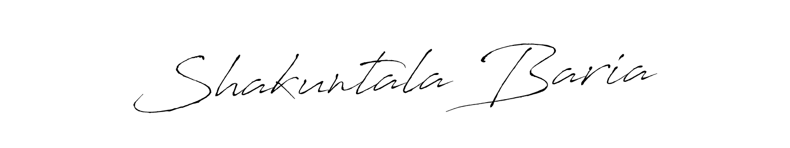 Create a beautiful signature design for name Shakuntala Baria. With this signature (Antro_Vectra) fonts, you can make a handwritten signature for free. Shakuntala Baria signature style 6 images and pictures png