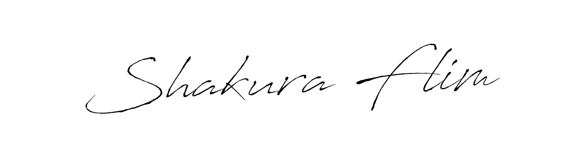 Design your own signature with our free online signature maker. With this signature software, you can create a handwritten (Antro_Vectra) signature for name Shakura Flim. Shakura Flim signature style 6 images and pictures png