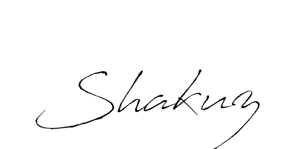 Design your own signature with our free online signature maker. With this signature software, you can create a handwritten (Antro_Vectra) signature for name Shakuz. Shakuz signature style 6 images and pictures png