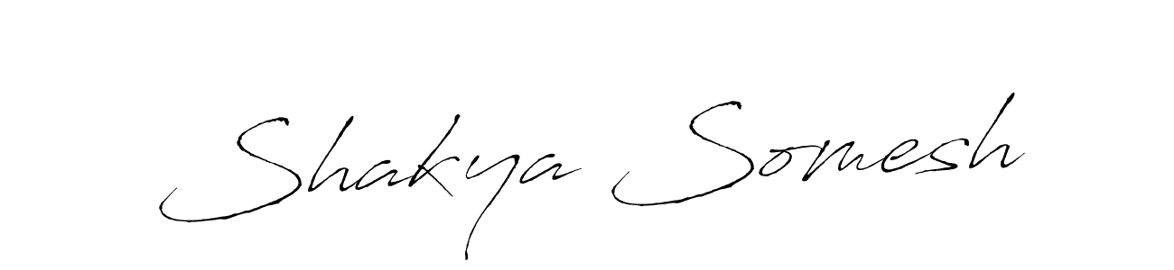 How to make Shakya Somesh name signature. Use Antro_Vectra style for creating short signs online. This is the latest handwritten sign. Shakya Somesh signature style 6 images and pictures png