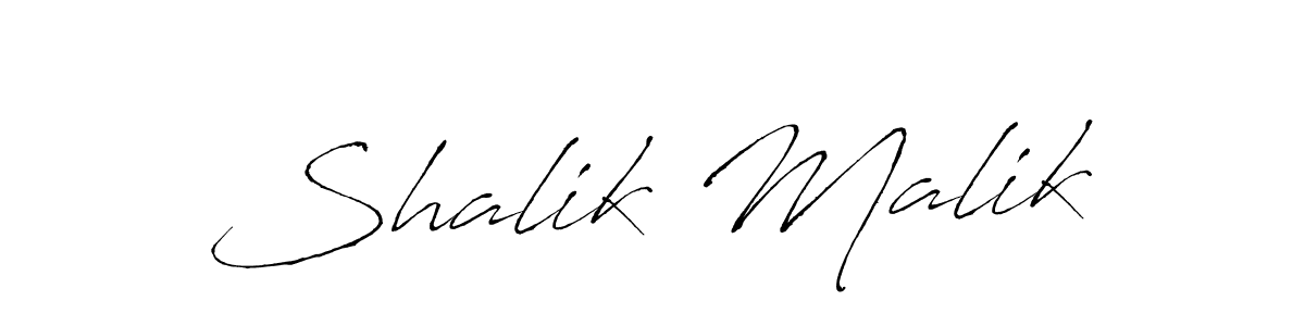 Create a beautiful signature design for name Shalik Malik. With this signature (Antro_Vectra) fonts, you can make a handwritten signature for free. Shalik Malik signature style 6 images and pictures png