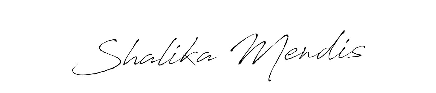 Shalika Mendis stylish signature style. Best Handwritten Sign (Antro_Vectra) for my name. Handwritten Signature Collection Ideas for my name Shalika Mendis. Shalika Mendis signature style 6 images and pictures png