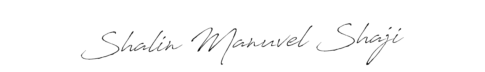 The best way (Antro_Vectra) to make a short signature is to pick only two or three words in your name. The name Shalin Manuvel Shaji include a total of six letters. For converting this name. Shalin Manuvel Shaji signature style 6 images and pictures png