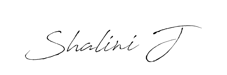 Create a beautiful signature design for name Shalini J. With this signature (Antro_Vectra) fonts, you can make a handwritten signature for free. Shalini J signature style 6 images and pictures png