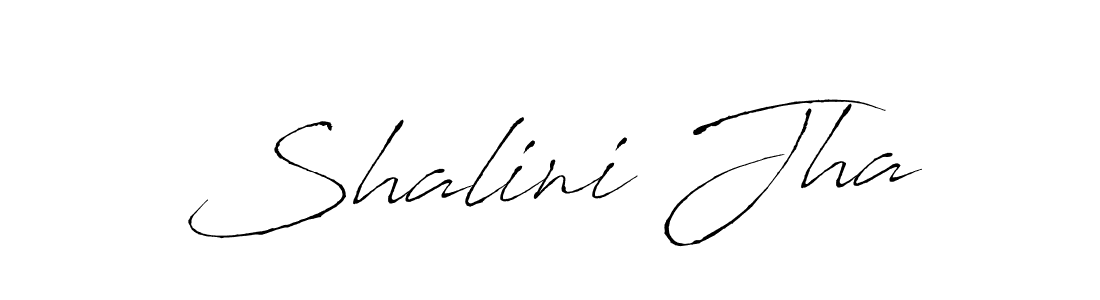 Make a beautiful signature design for name Shalini Jha. With this signature (Antro_Vectra) style, you can create a handwritten signature for free. Shalini Jha signature style 6 images and pictures png