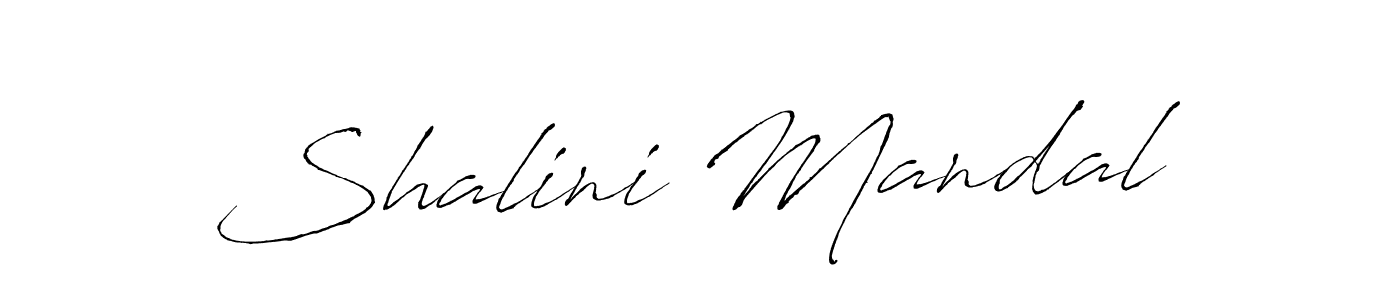 Create a beautiful signature design for name Shalini Mandal. With this signature (Antro_Vectra) fonts, you can make a handwritten signature for free. Shalini Mandal signature style 6 images and pictures png