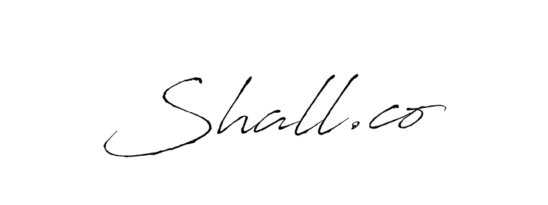 The best way (Antro_Vectra) to make a short signature is to pick only two or three words in your name. The name Shall.co include a total of six letters. For converting this name. Shall.co signature style 6 images and pictures png