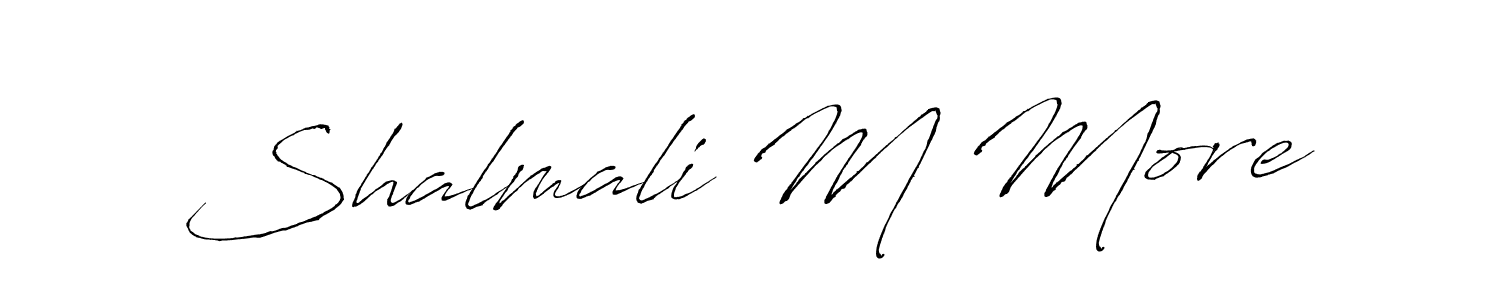 Also You can easily find your signature by using the search form. We will create Shalmali M More name handwritten signature images for you free of cost using Antro_Vectra sign style. Shalmali M More signature style 6 images and pictures png