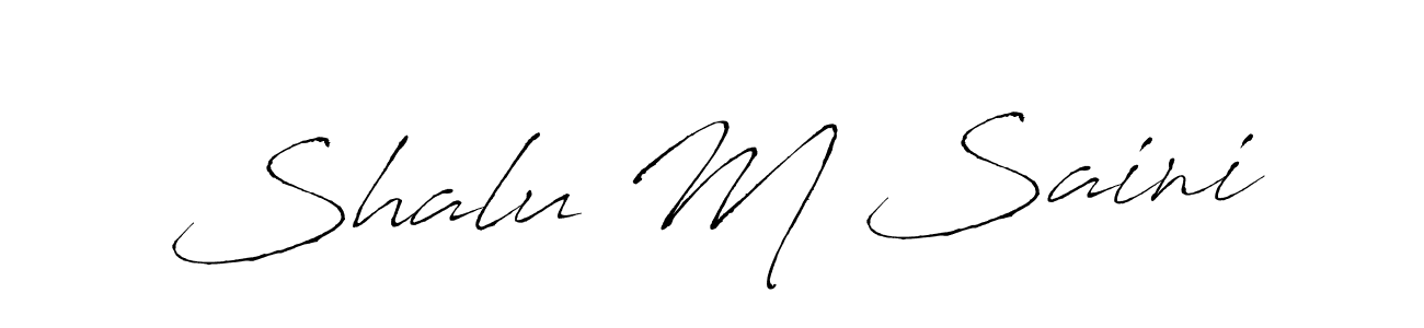 Once you've used our free online signature maker to create your best signature Antro_Vectra style, it's time to enjoy all of the benefits that Shalu M Saini name signing documents. Shalu M Saini signature style 6 images and pictures png