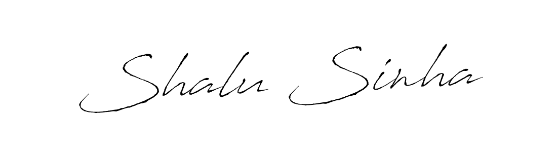 Design your own signature with our free online signature maker. With this signature software, you can create a handwritten (Antro_Vectra) signature for name Shalu Sinha. Shalu Sinha signature style 6 images and pictures png