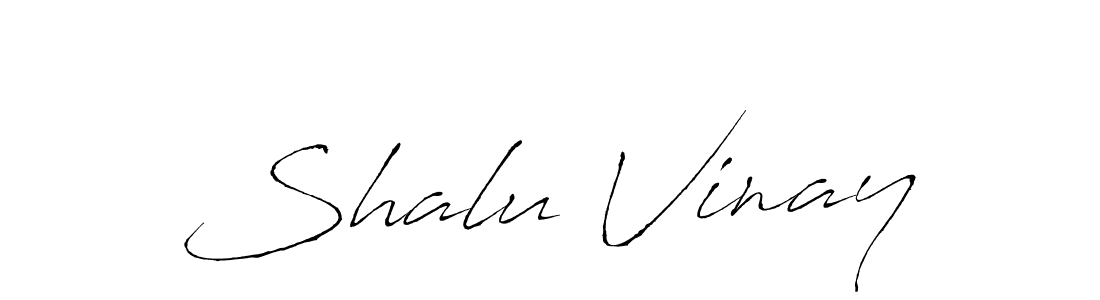 Design your own signature with our free online signature maker. With this signature software, you can create a handwritten (Antro_Vectra) signature for name Shalu Vinay. Shalu Vinay signature style 6 images and pictures png