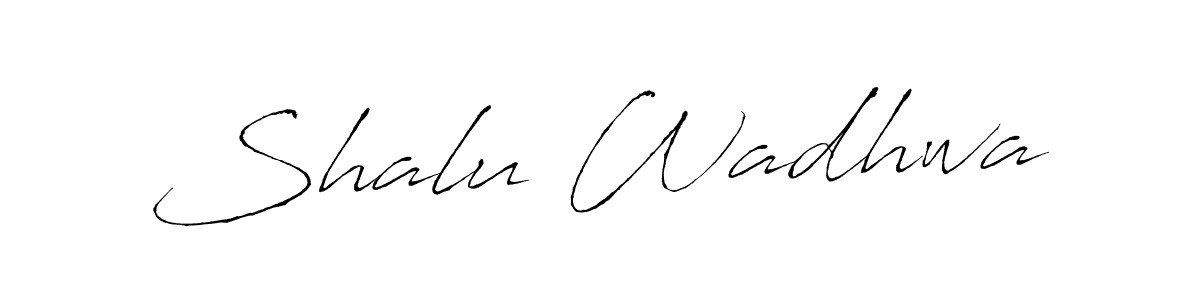 You should practise on your own different ways (Antro_Vectra) to write your name (Shalu Wadhwa) in signature. don't let someone else do it for you. Shalu Wadhwa signature style 6 images and pictures png