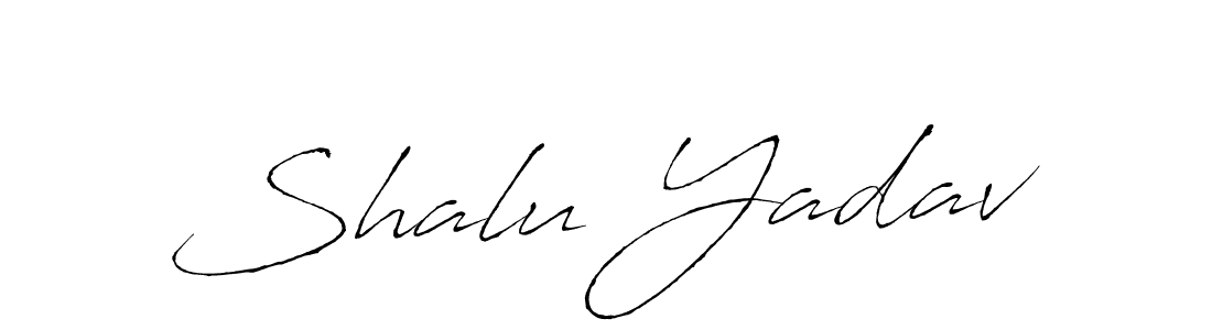 How to make Shalu Yadav name signature. Use Antro_Vectra style for creating short signs online. This is the latest handwritten sign. Shalu Yadav signature style 6 images and pictures png