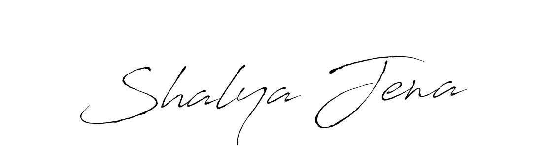 Create a beautiful signature design for name Shalya Jena. With this signature (Antro_Vectra) fonts, you can make a handwritten signature for free. Shalya Jena signature style 6 images and pictures png