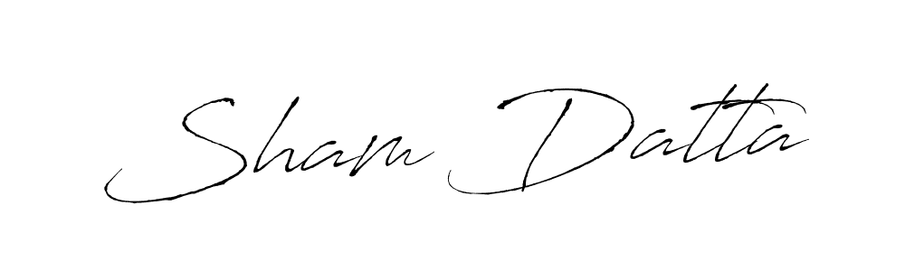 You should practise on your own different ways (Antro_Vectra) to write your name (Sham Datta) in signature. don't let someone else do it for you. Sham Datta signature style 6 images and pictures png