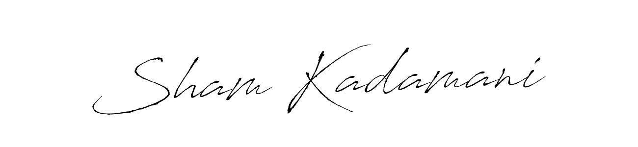 Once you've used our free online signature maker to create your best signature Antro_Vectra style, it's time to enjoy all of the benefits that Sham Kadamani name signing documents. Sham Kadamani signature style 6 images and pictures png