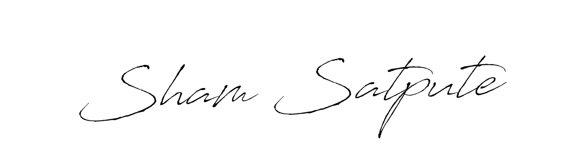 Make a beautiful signature design for name Sham Satpute. Use this online signature maker to create a handwritten signature for free. Sham Satpute signature style 6 images and pictures png