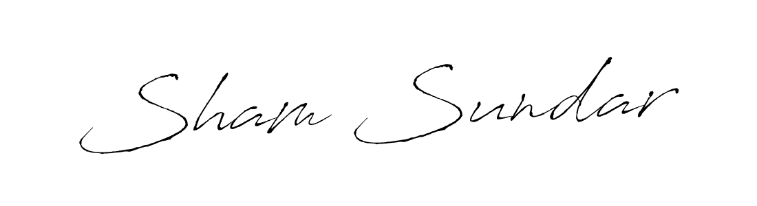 Design your own signature with our free online signature maker. With this signature software, you can create a handwritten (Antro_Vectra) signature for name Sham Sundar. Sham Sundar signature style 6 images and pictures png