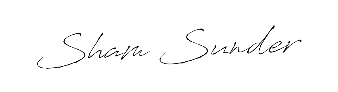 The best way (Antro_Vectra) to make a short signature is to pick only two or three words in your name. The name Sham Sunder include a total of six letters. For converting this name. Sham Sunder signature style 6 images and pictures png
