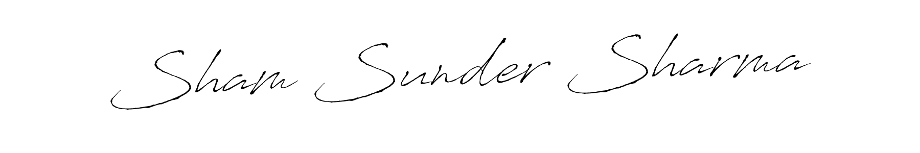 Use a signature maker to create a handwritten signature online. With this signature software, you can design (Antro_Vectra) your own signature for name Sham Sunder Sharma. Sham Sunder Sharma signature style 6 images and pictures png