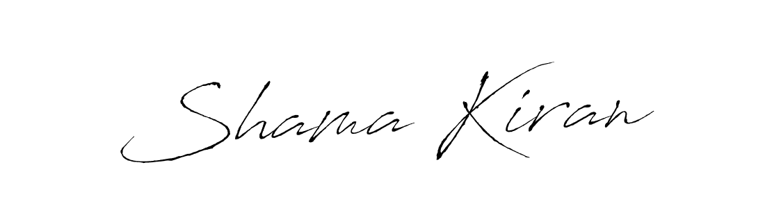 How to make Shama Kiran name signature. Use Antro_Vectra style for creating short signs online. This is the latest handwritten sign. Shama Kiran signature style 6 images and pictures png