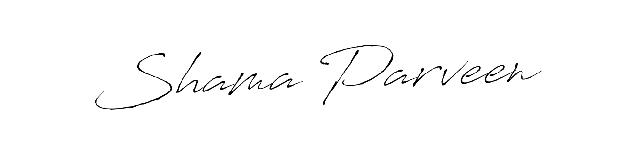 Also we have Shama Parveen name is the best signature style. Create professional handwritten signature collection using Antro_Vectra autograph style. Shama Parveen signature style 6 images and pictures png