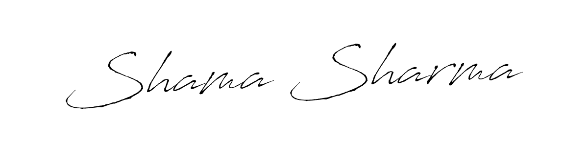 It looks lik you need a new signature style for name Shama Sharma. Design unique handwritten (Antro_Vectra) signature with our free signature maker in just a few clicks. Shama Sharma signature style 6 images and pictures png