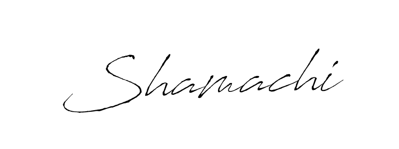 The best way (Antro_Vectra) to make a short signature is to pick only two or three words in your name. The name Shamachi include a total of six letters. For converting this name. Shamachi signature style 6 images and pictures png