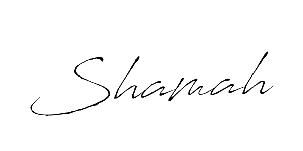 Design your own signature with our free online signature maker. With this signature software, you can create a handwritten (Antro_Vectra) signature for name Shamah. Shamah signature style 6 images and pictures png