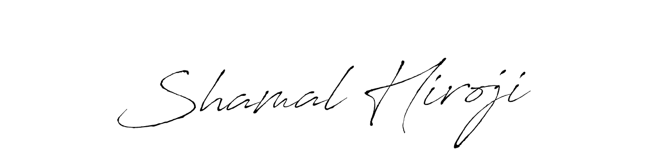 How to make Shamal Hiroji name signature. Use Antro_Vectra style for creating short signs online. This is the latest handwritten sign. Shamal Hiroji signature style 6 images and pictures png
