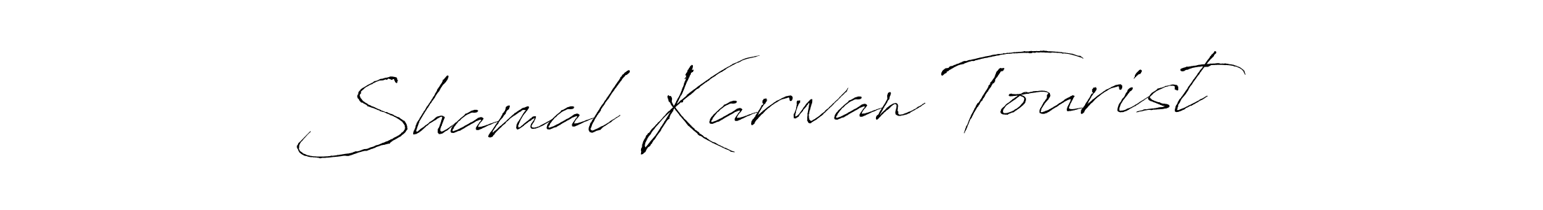 Antro_Vectra is a professional signature style that is perfect for those who want to add a touch of class to their signature. It is also a great choice for those who want to make their signature more unique. Get Shamal Karwan Tourist  name to fancy signature for free. Shamal Karwan Tourist  signature style 6 images and pictures png