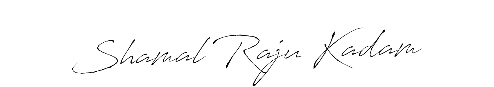 How to make Shamal Raju Kadam signature? Antro_Vectra is a professional autograph style. Create handwritten signature for Shamal Raju Kadam name. Shamal Raju Kadam signature style 6 images and pictures png