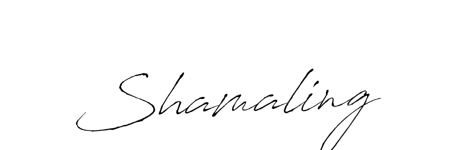 Use a signature maker to create a handwritten signature online. With this signature software, you can design (Antro_Vectra) your own signature for name Shamaling. Shamaling signature style 6 images and pictures png