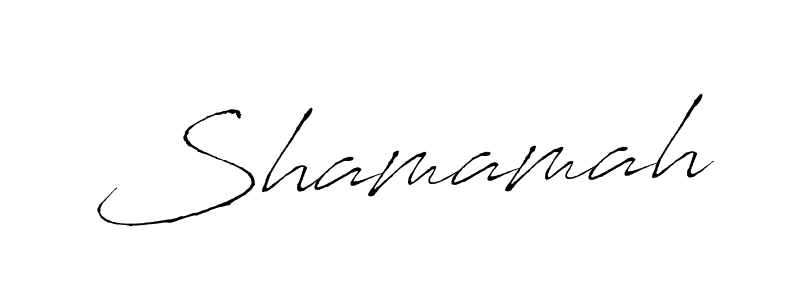 Design your own signature with our free online signature maker. With this signature software, you can create a handwritten (Antro_Vectra) signature for name Shamamah. Shamamah signature style 6 images and pictures png