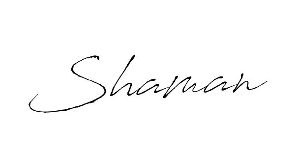 Design your own signature with our free online signature maker. With this signature software, you can create a handwritten (Antro_Vectra) signature for name Shaman. Shaman signature style 6 images and pictures png