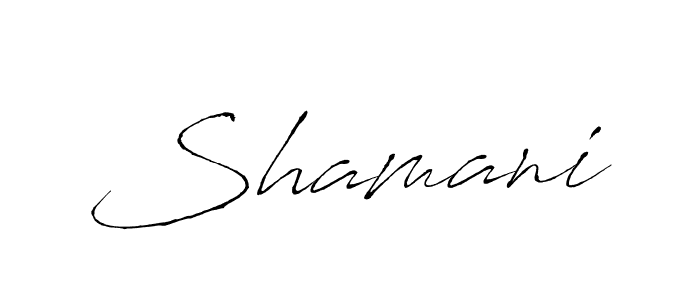 Shamani stylish signature style. Best Handwritten Sign (Antro_Vectra) for my name. Handwritten Signature Collection Ideas for my name Shamani. Shamani signature style 6 images and pictures png