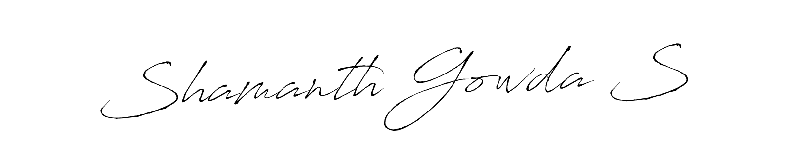 Use a signature maker to create a handwritten signature online. With this signature software, you can design (Antro_Vectra) your own signature for name Shamanth Gowda S. Shamanth Gowda S signature style 6 images and pictures png
