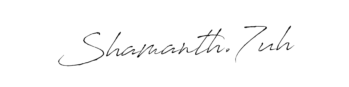How to Draw Shamanth.7uh signature style? Antro_Vectra is a latest design signature styles for name Shamanth.7uh. Shamanth.7uh signature style 6 images and pictures png