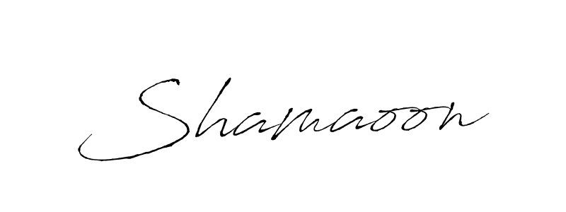 Also we have Shamaoon name is the best signature style. Create professional handwritten signature collection using Antro_Vectra autograph style. Shamaoon signature style 6 images and pictures png