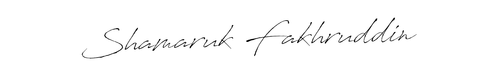 Also we have Shamaruk Fakhruddin name is the best signature style. Create professional handwritten signature collection using Antro_Vectra autograph style. Shamaruk Fakhruddin signature style 6 images and pictures png