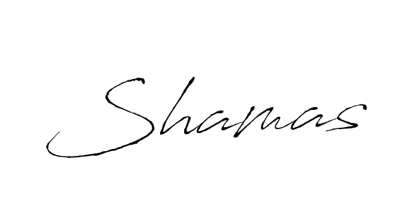 The best way (Antro_Vectra) to make a short signature is to pick only two or three words in your name. The name Shamas include a total of six letters. For converting this name. Shamas signature style 6 images and pictures png