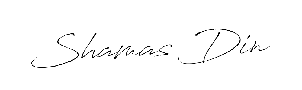 How to make Shamas Din name signature. Use Antro_Vectra style for creating short signs online. This is the latest handwritten sign. Shamas Din signature style 6 images and pictures png