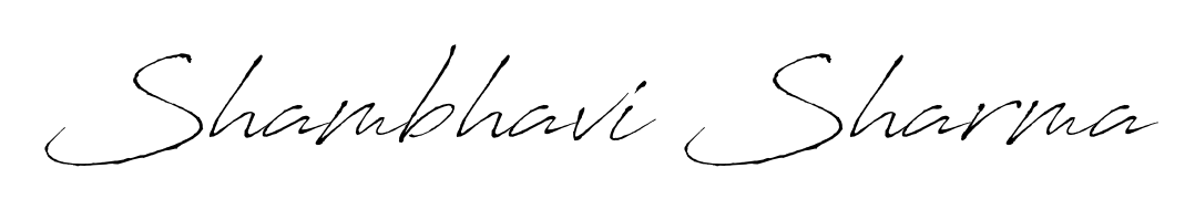 Designed for modern professionals: Shambhavi Sharma name signature crafted with Antro_Vectra script. Ready for digital PDF workflows. Shambhavi Sharma signature style 6 images and pictures png