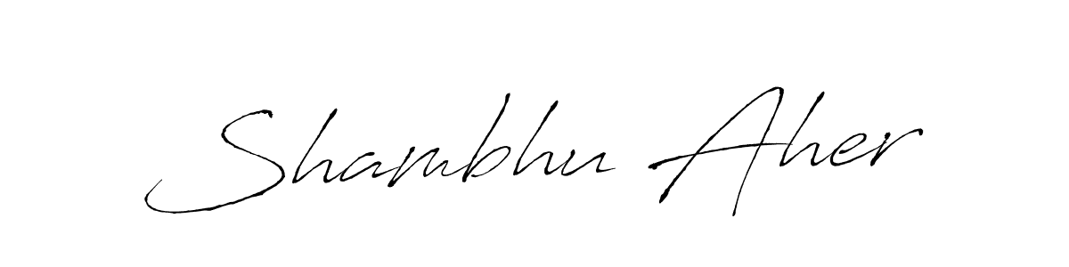 How to make Shambhu Aher signature? Antro_Vectra is a professional autograph style. Create handwritten signature for Shambhu Aher name. Shambhu Aher signature style 6 images and pictures png