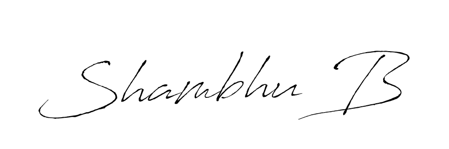 The best way (Antro_Vectra) to make a short signature is to pick only two or three words in your name. The name Shambhu B include a total of six letters. For converting this name. Shambhu B signature style 6 images and pictures png