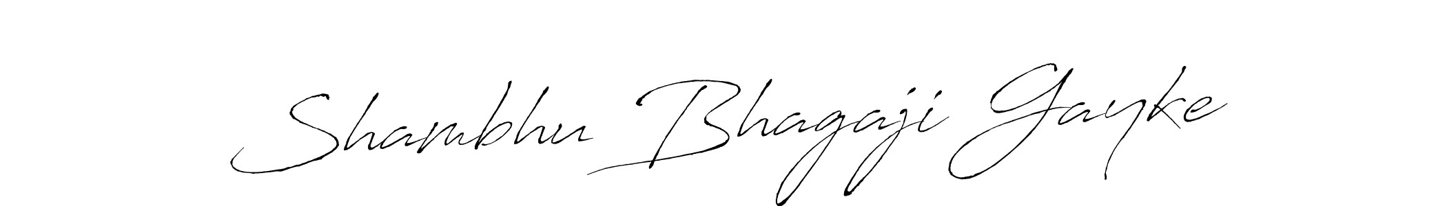 How to make Shambhu Bhagaji Gayke signature? Antro_Vectra is a professional autograph style. Create handwritten signature for Shambhu Bhagaji Gayke name. Shambhu Bhagaji Gayke signature style 6 images and pictures png