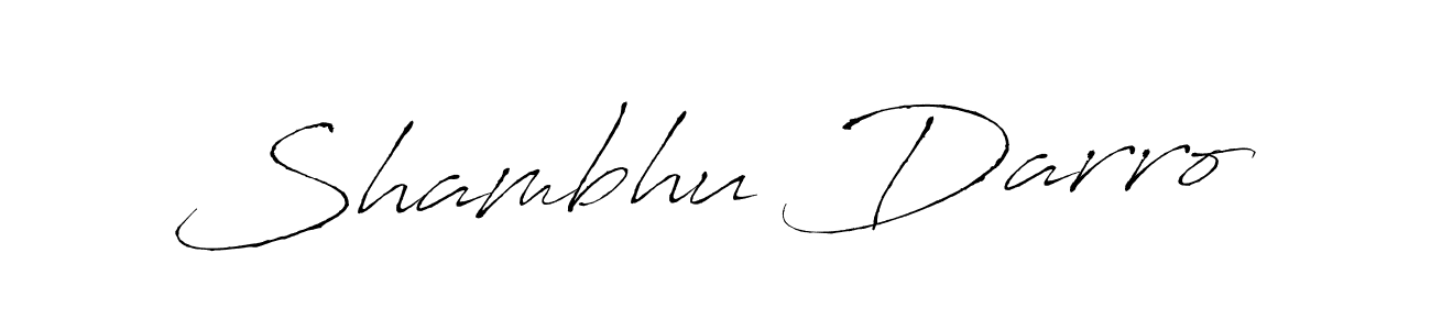Design your own signature with our free online signature maker. With this signature software, you can create a handwritten (Antro_Vectra) signature for name Shambhu Darro. Shambhu Darro signature style 6 images and pictures png