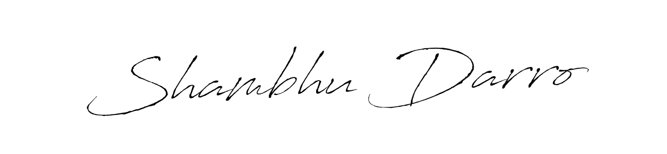 Design your own signature with our free online signature maker. With this signature software, you can create a handwritten (Antro_Vectra) signature for name Shambhu Darro. Shambhu Darro signature style 6 images and pictures png